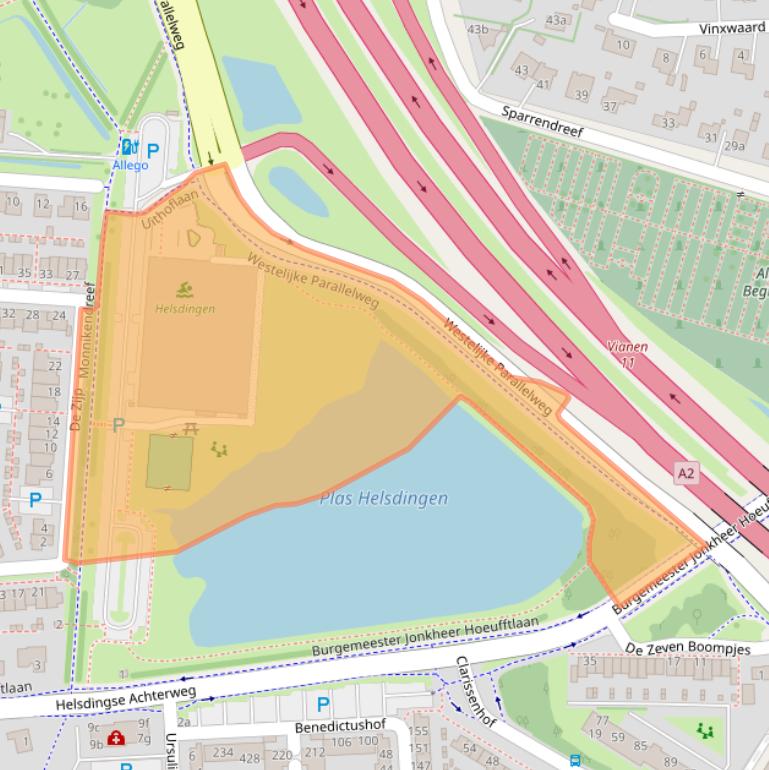Kaart van postcodegebied 4133NH.