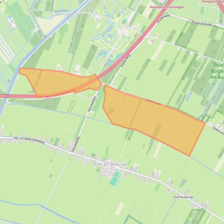 Kaart van postcodegebied 4133RB.