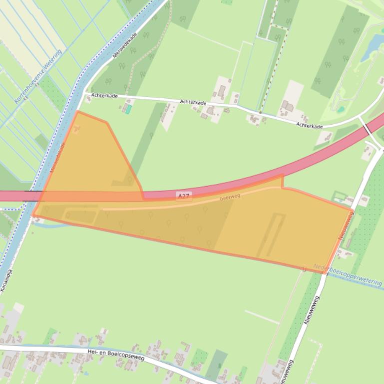 Kaart van postcodegebied 4133RD.