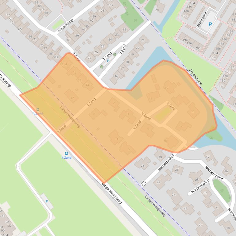 Kaart van postcodegebied 4133TB.
