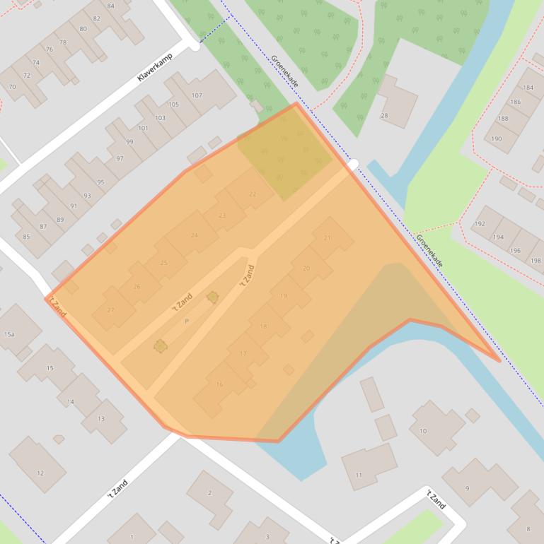 Kaart van postcodegebied 4133TC.