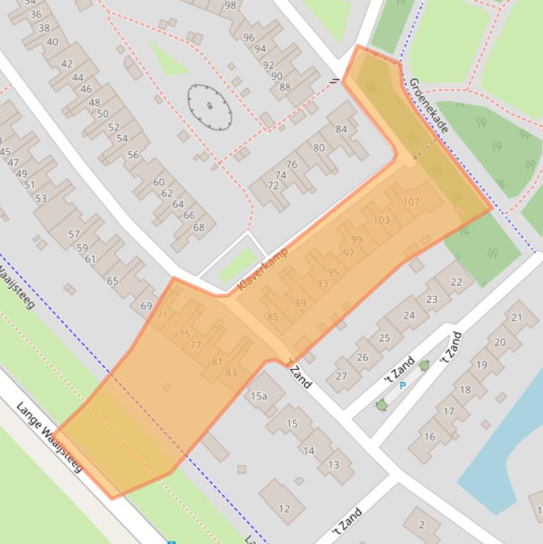 Kaart van postcodegebied 4133TG.