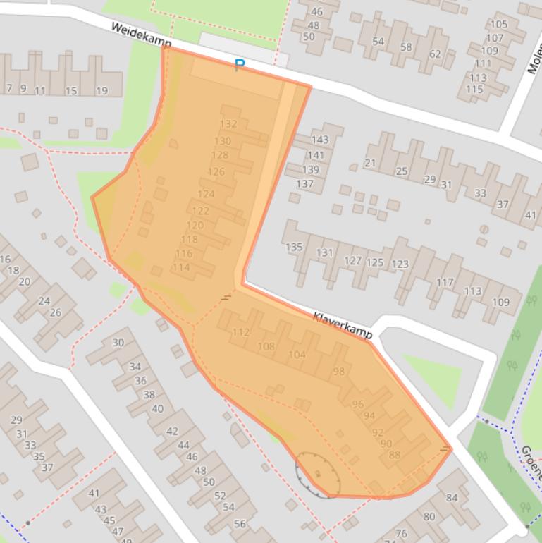 Kaart van postcodegebied 4133TL.