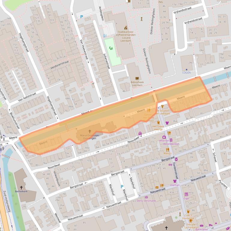 Kaart van postcodegebied 4141AB.