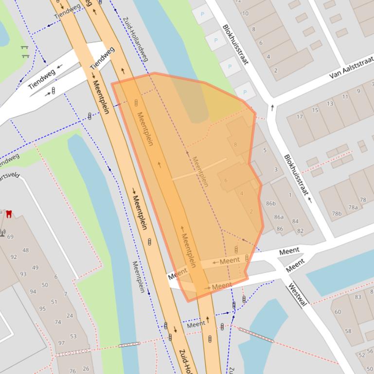 Kaart van postcodegebied 4141AE.