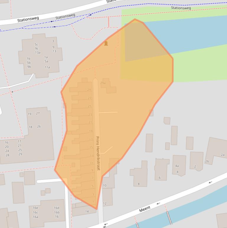 Kaart van postcodegebied 4141AG.