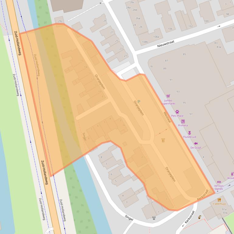 Kaart van postcodegebied 4141AR.