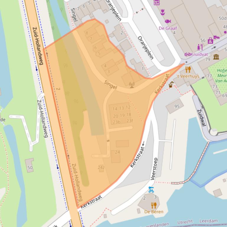 Kaart van postcodegebied 4141AS.