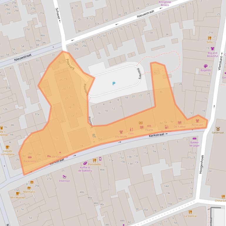 Kaart van postcodegebied 4141AW.