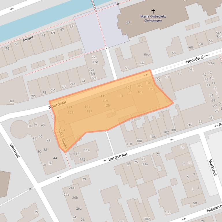 Kaart van postcodegebied 4141BN.