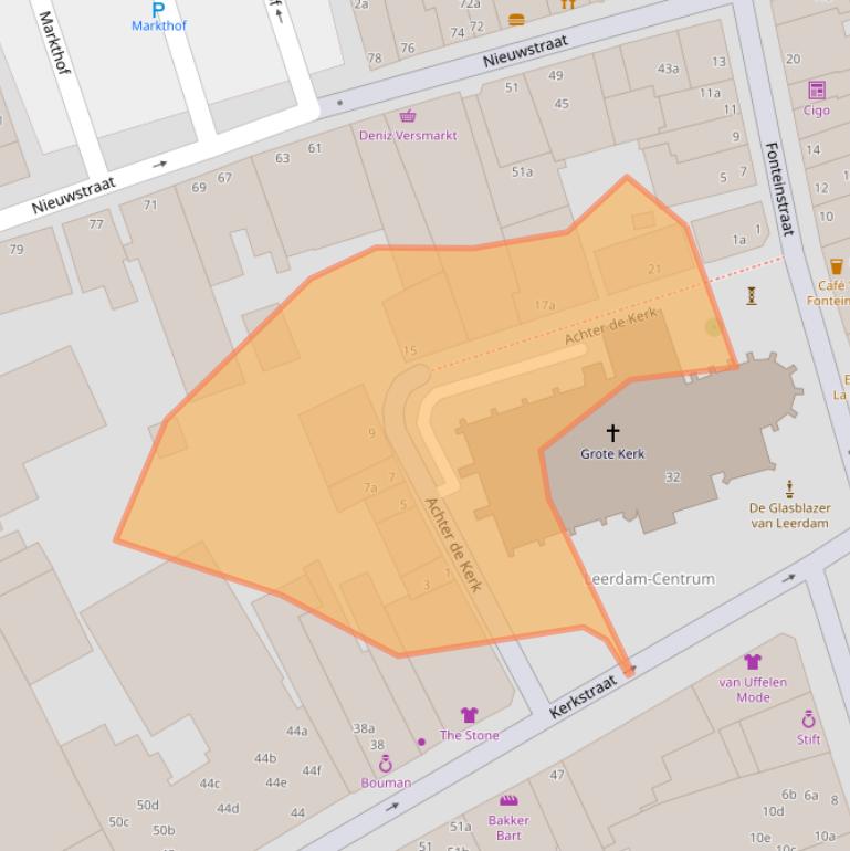 Kaart van postcodegebied 4141CJ.