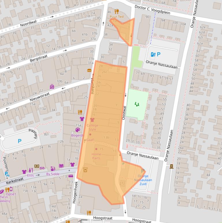 Kaart van postcodegebied 4141CL.