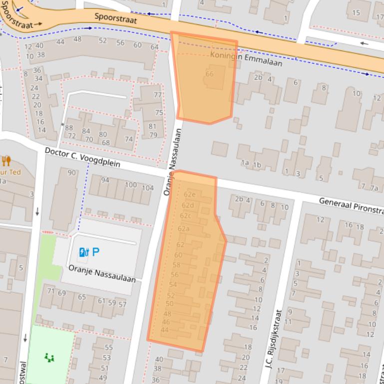 Kaart van postcodegebied 4141CS.