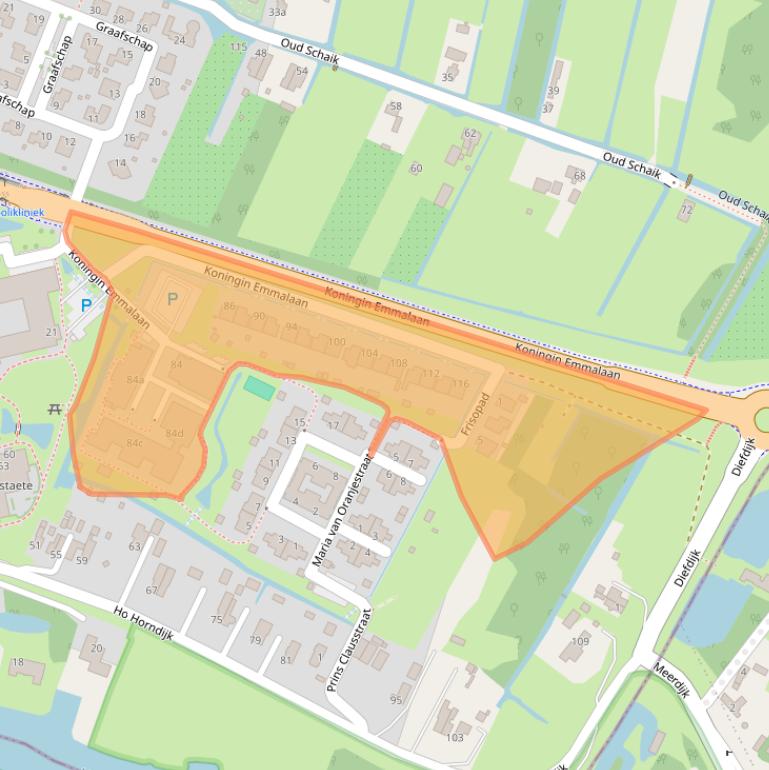 Kaart van postcodegebied 4141EE.