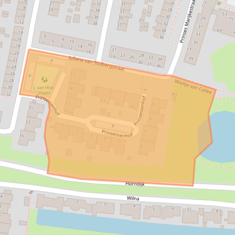 Kaart van postcodegebied 4141EG.