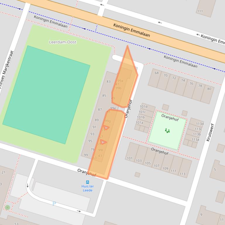 Kaart van postcodegebied 4141GD.