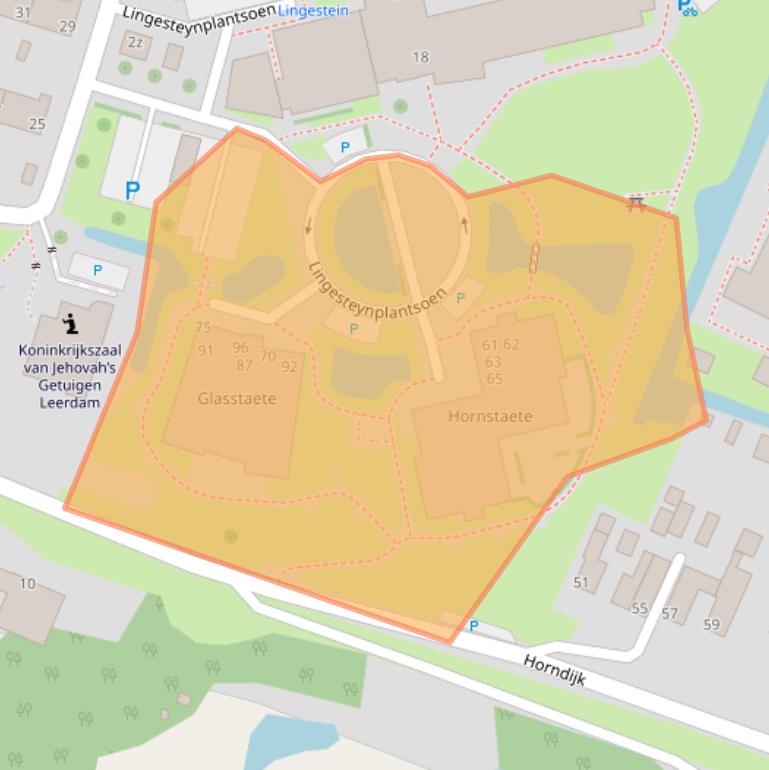 Kaart van postcodegebied 4141GJ.