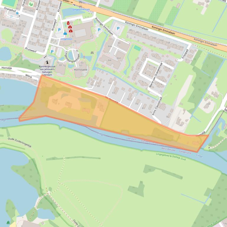 Kaart van postcodegebied 4141MC.