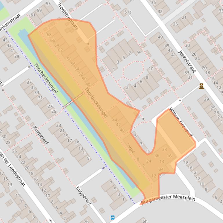 Kaart van postcodegebied 4142AN.