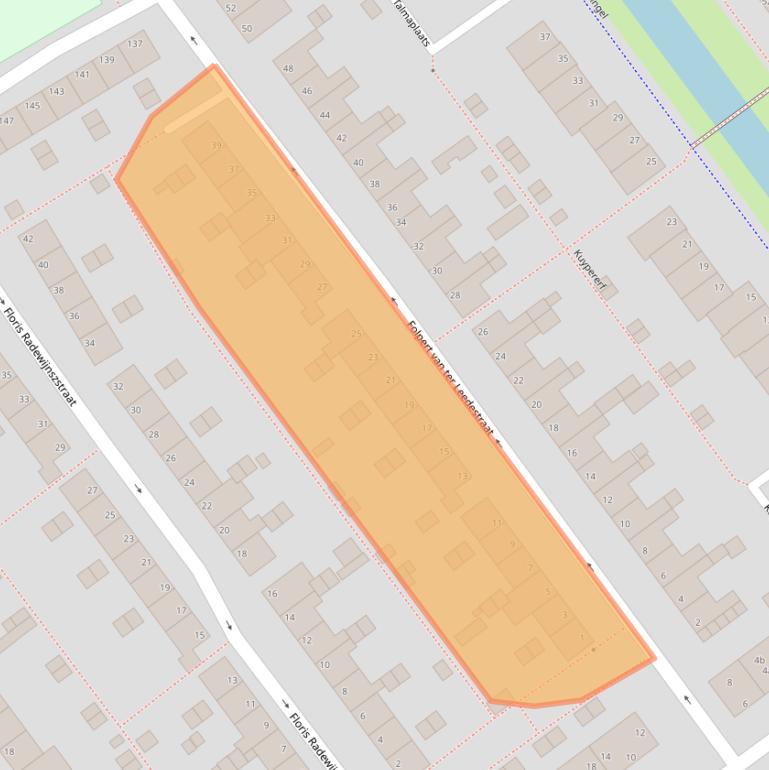 Kaart van postcodegebied 4142BA.