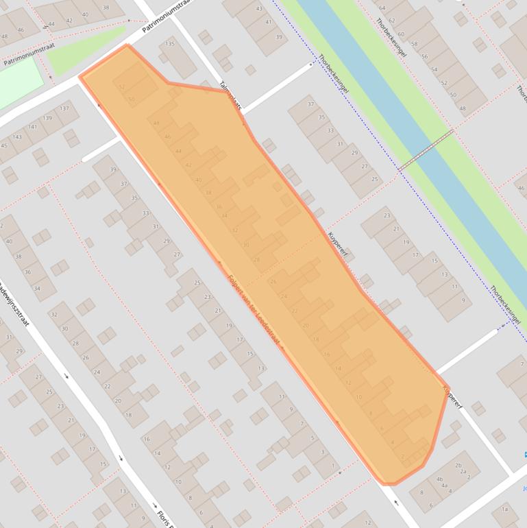 Kaart van postcodegebied 4142BB.