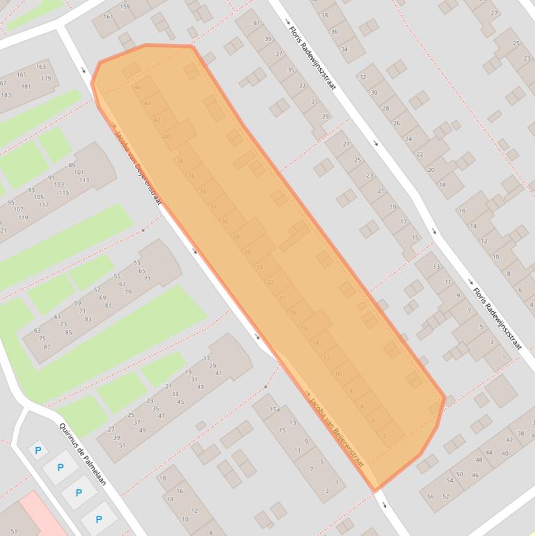 Kaart van postcodegebied 4142BJ.