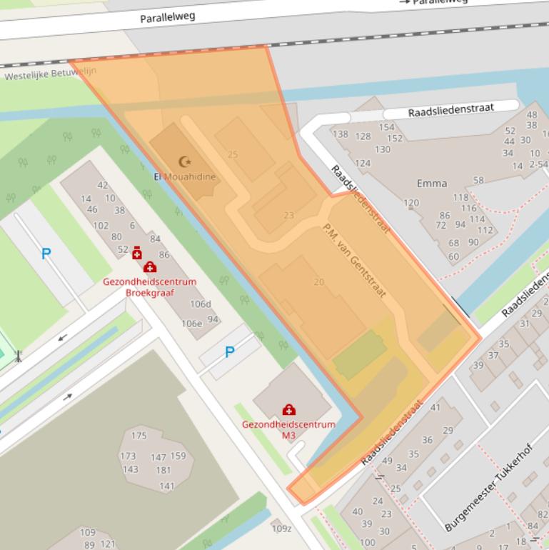 Kaart van postcodegebied 4142BM.