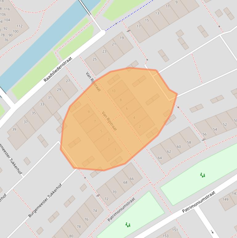 Kaart van postcodegebied 4142BN.