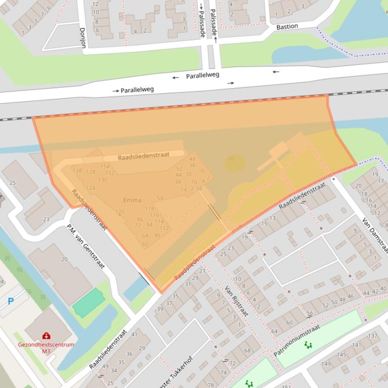 Kaart van postcodegebied 4142BV.