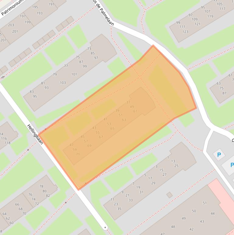 Kaart van postcodegebied 4142CG.