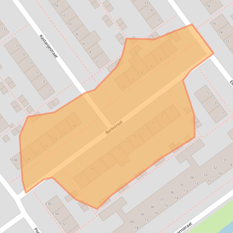 Kaart van postcodegebied 4142CS.