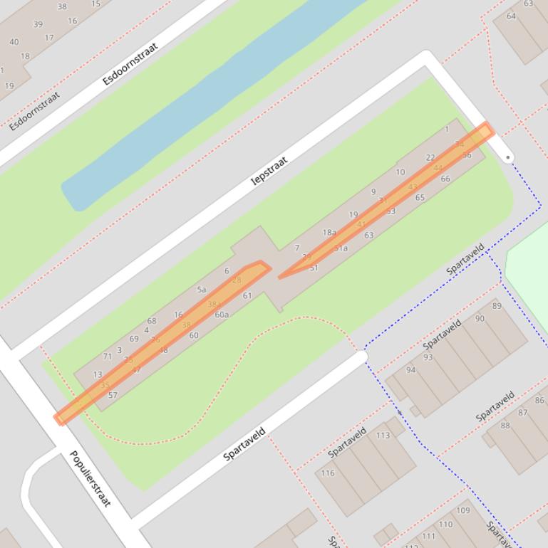 Kaart van postcodegebied 4142CX.