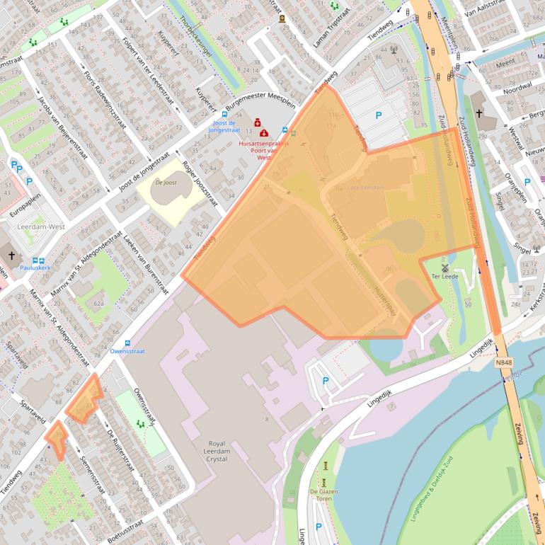 Kaart van postcodegebied 4142EG.