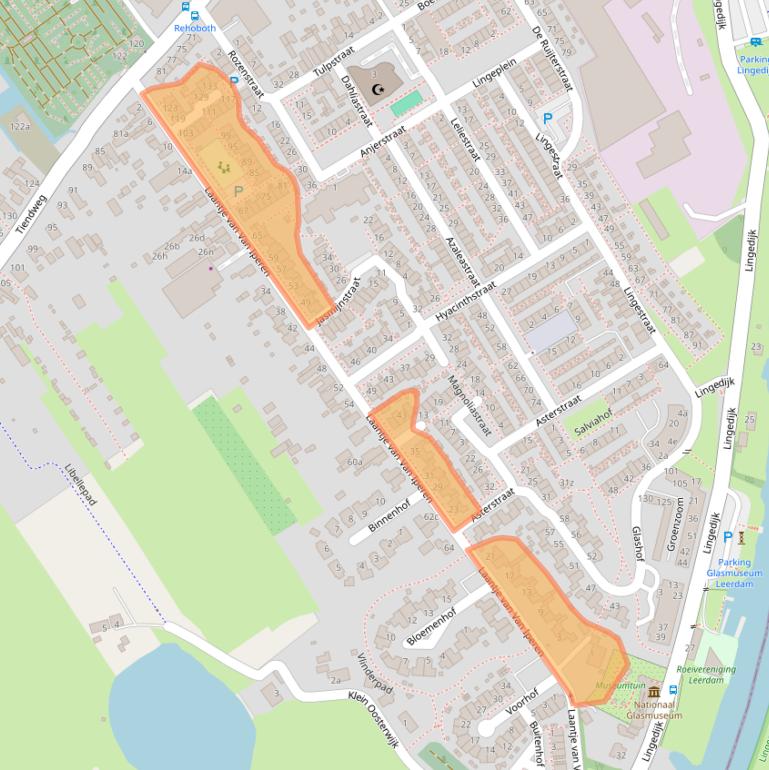 Kaart van postcodegebied 4142EP.