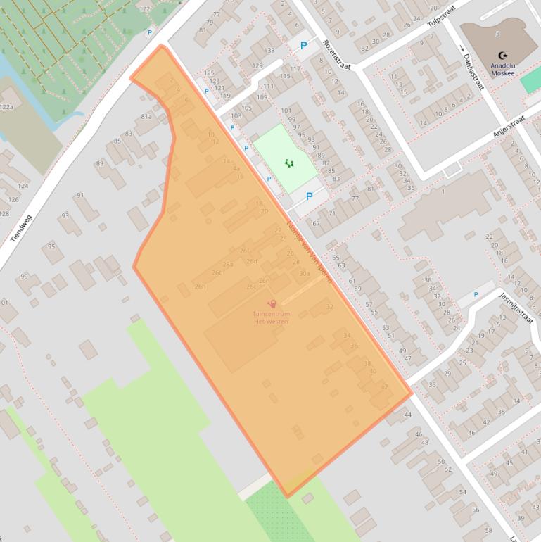 Kaart van postcodegebied 4142ER.