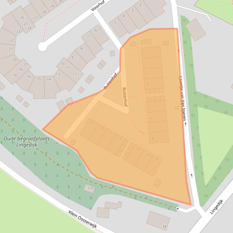 Kaart van postcodegebied 4142GA.