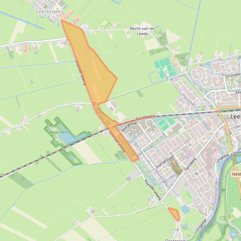 Kaart van postcodegebied 4142LC.