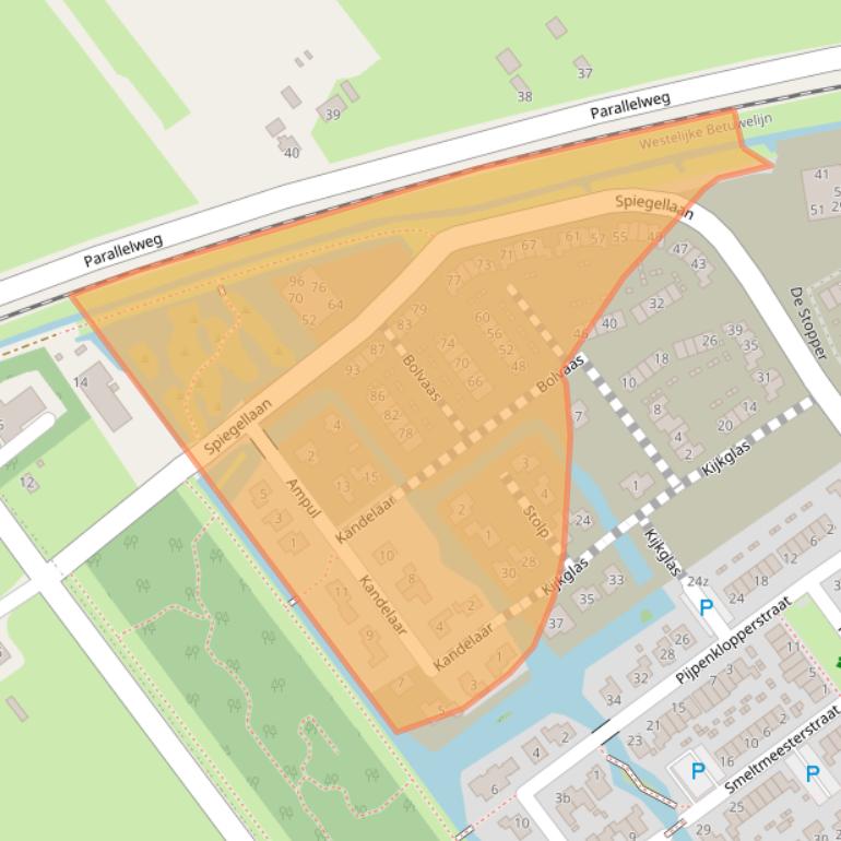 Kaart van postcodegebied 4142LM.