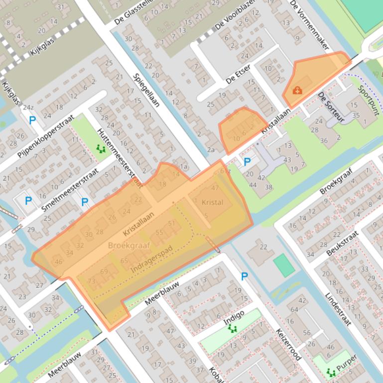 Kaart van postcodegebied 4142SG.