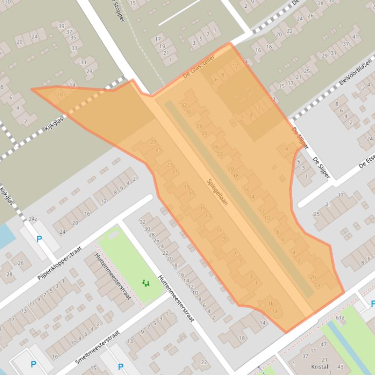 Kaart van postcodegebied 4142SP.