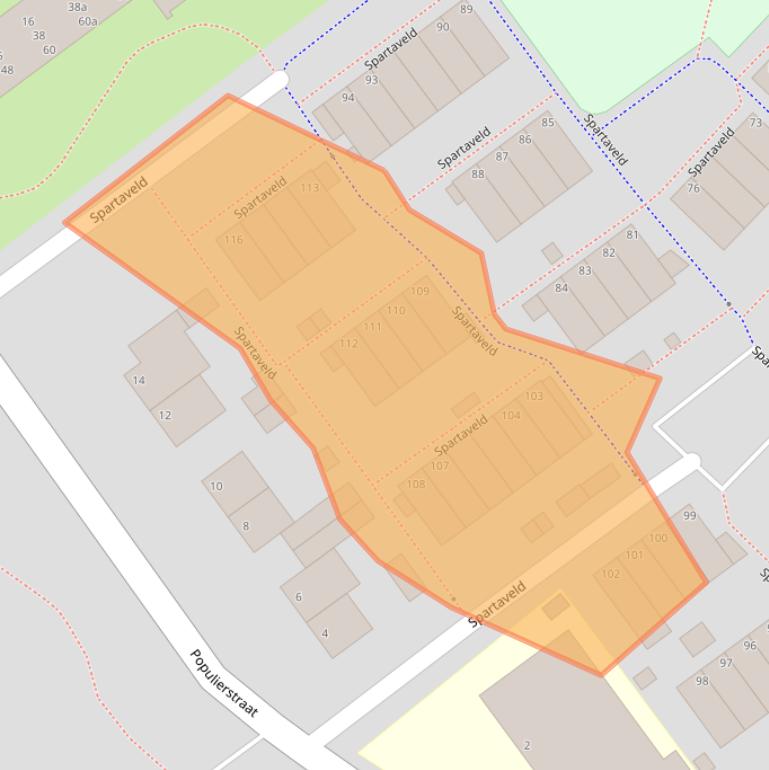 Kaart van postcodegebied 4142TG.