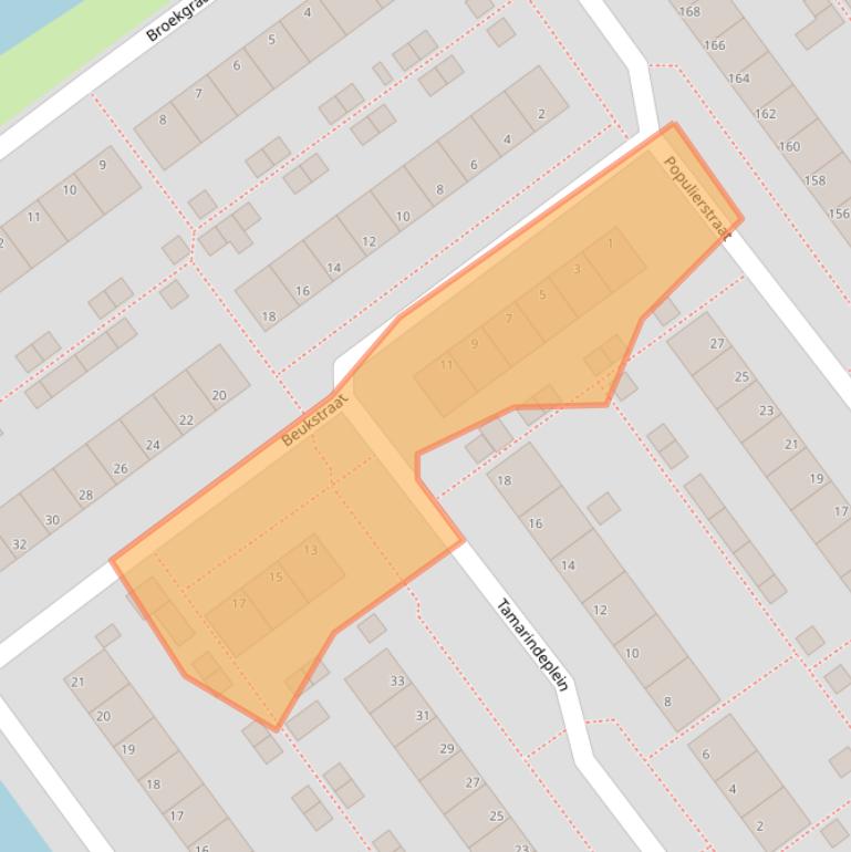 Kaart van postcodegebied 4142WD.