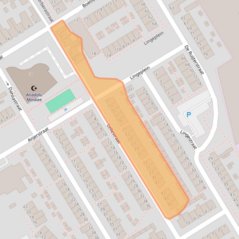 Kaart van postcodegebied 4142ZG.