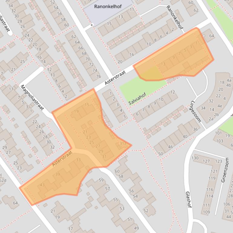 Kaart van postcodegebied 4142ZL.