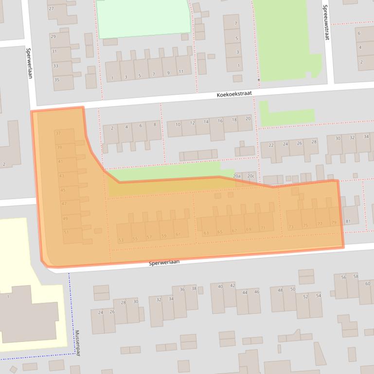Kaart van postcodegebied 4143AN.