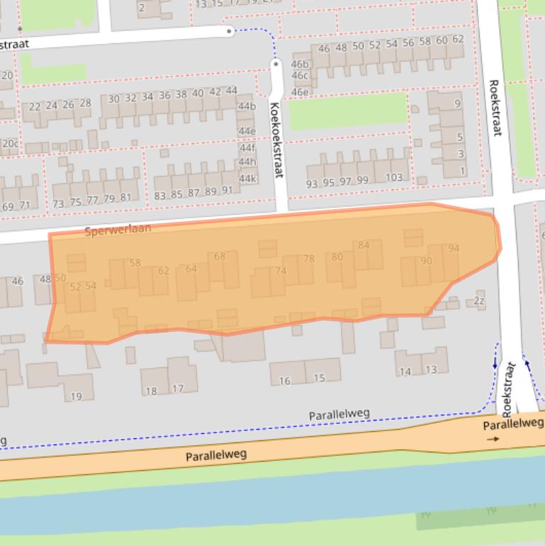 Kaart van postcodegebied 4143AV.