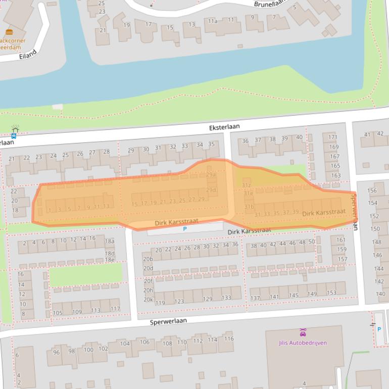 Kaart van postcodegebied 4143AX.