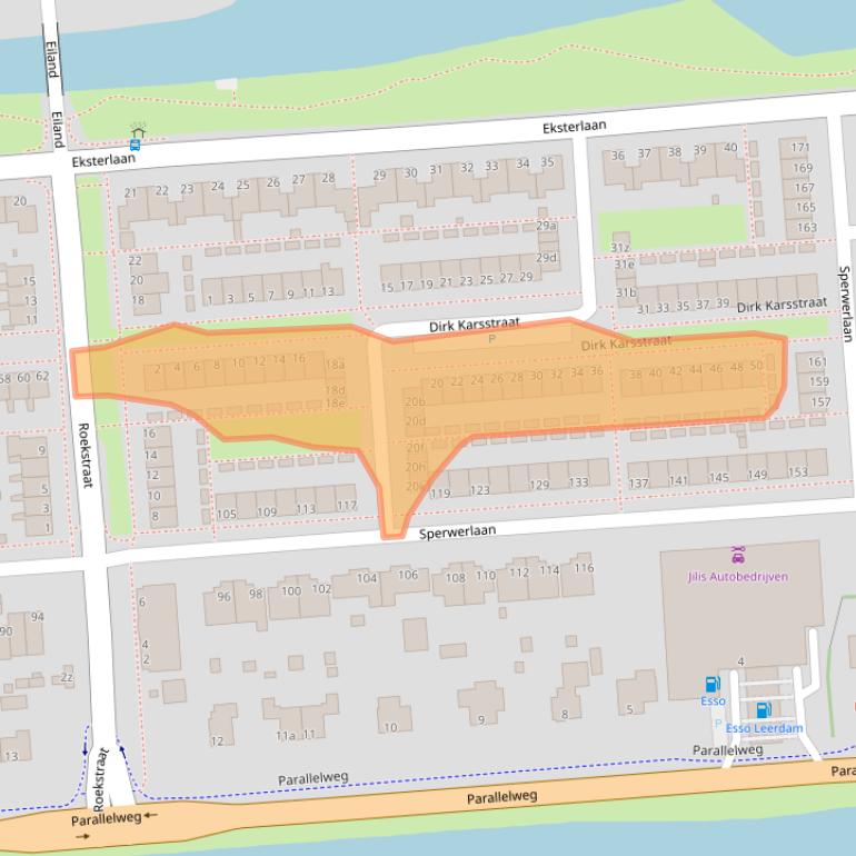 Kaart van postcodegebied 4143AZ.