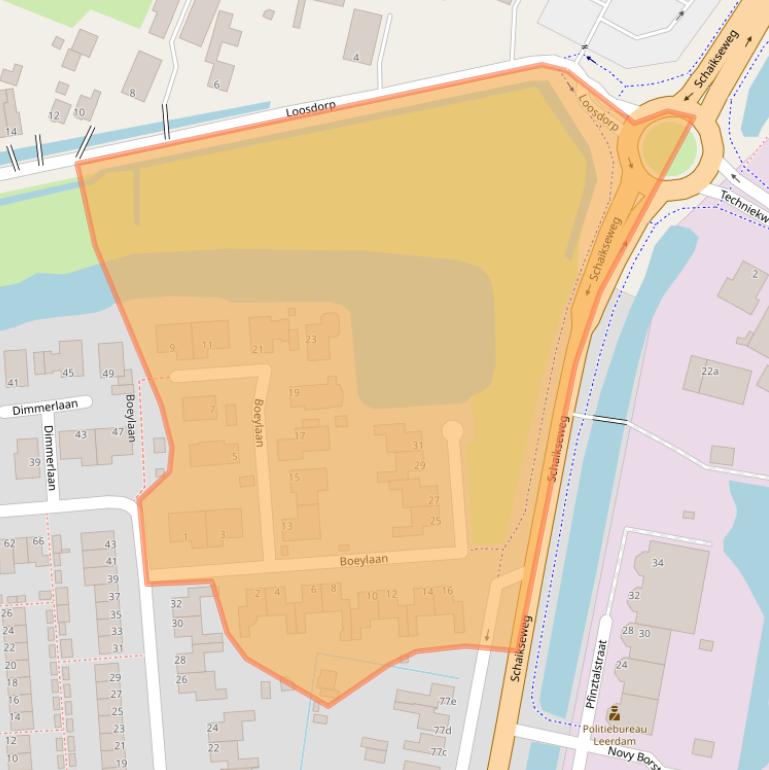 Kaart van postcodegebied 4143BX.