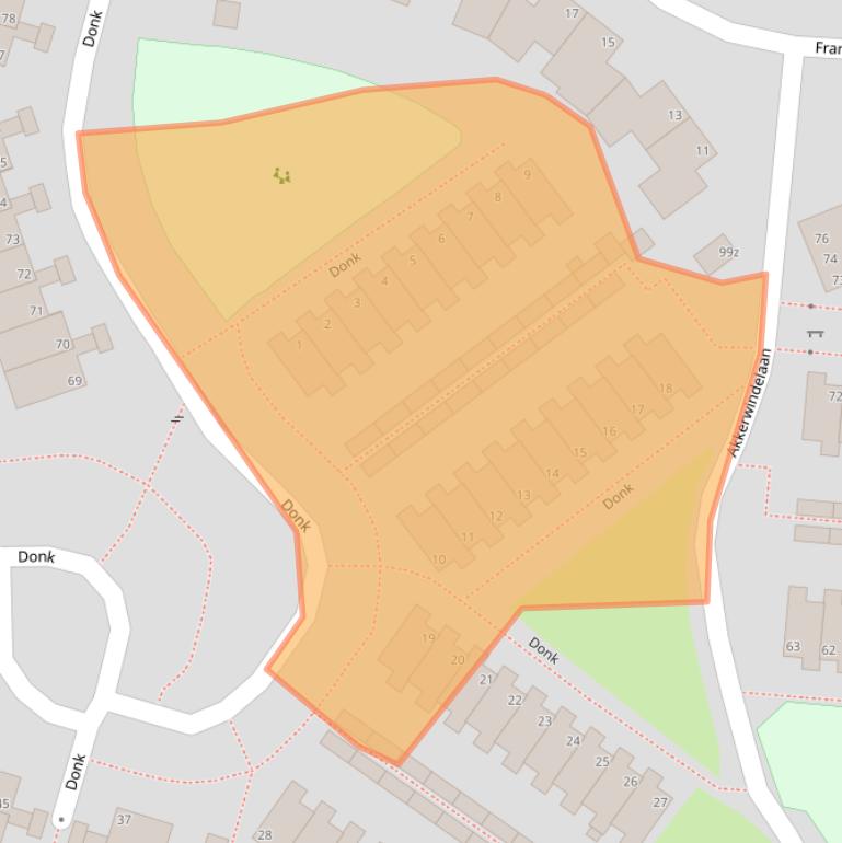 Kaart van postcodegebied 4143CA.